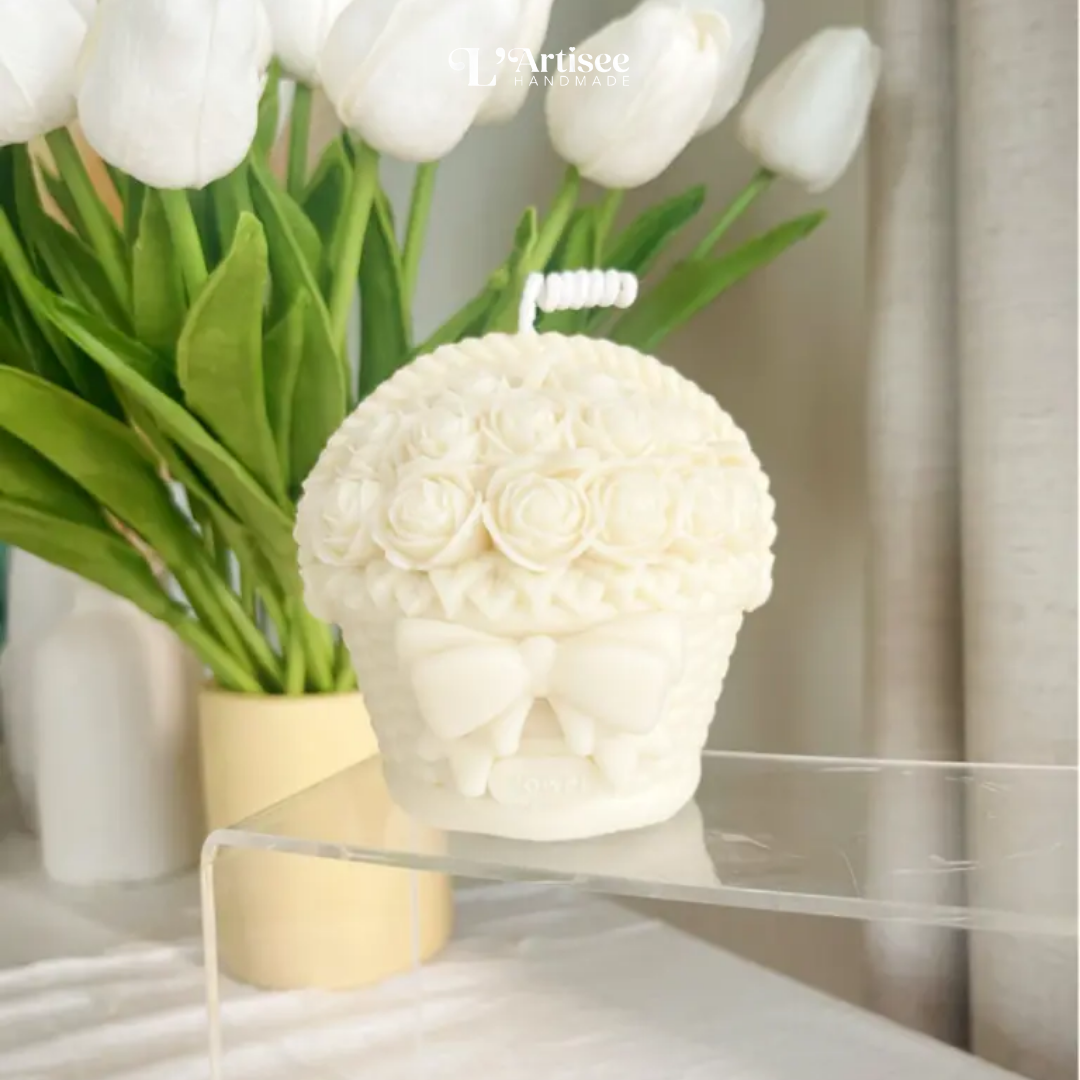 Flower Basket Candle