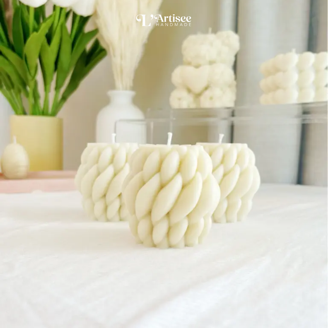 Geometric Braid Candle (Small)