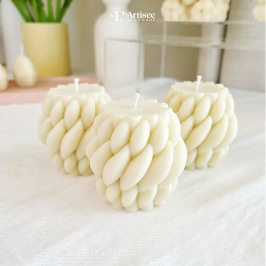 Geometric Braid Candle (Small)