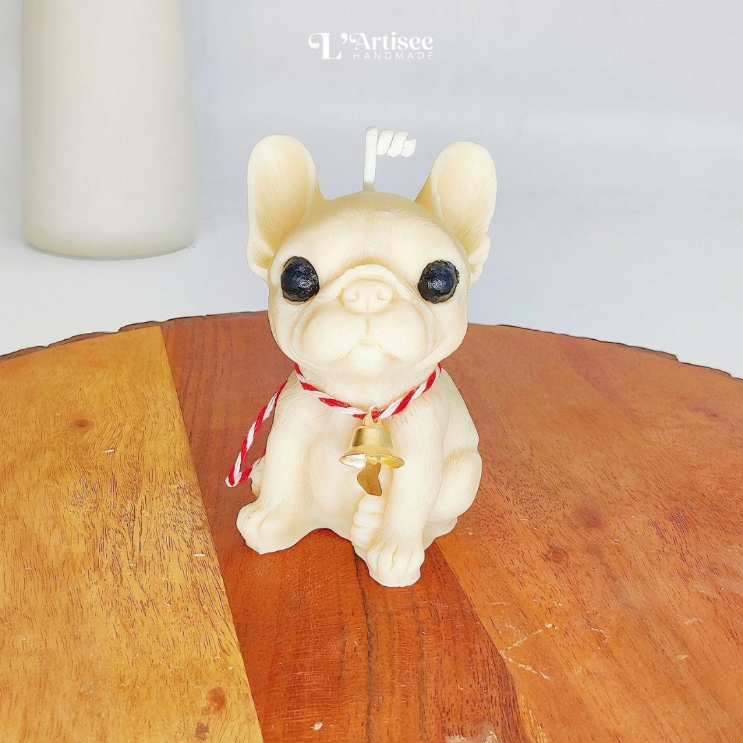 French Bulldog Candle